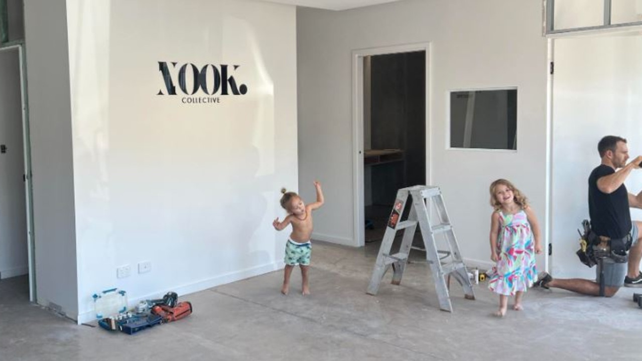 Sunshine Coast parents Sara and Tim Reyes to launch Nook, coworking space for parents. Picture - contributed.