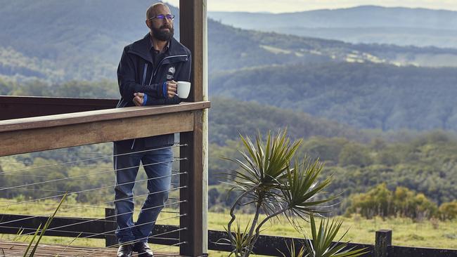 Loving the new life: Sam Dimarco in Dorrigo, NSW. Picture: Nick Cubbin