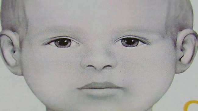 What Baby Doe may have looked like before he died. Picture: Supplied