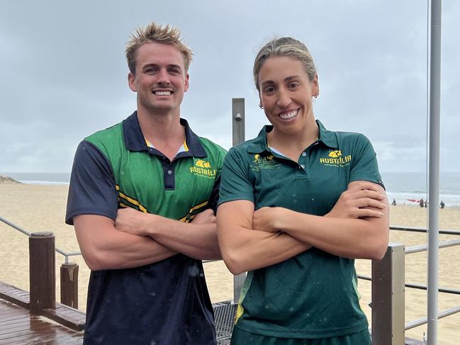 Corey Fletcher and Lana Rogers of Australian Surf Lifesaving