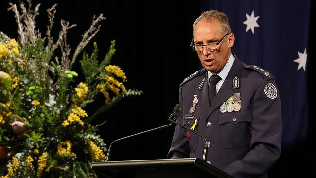 CFA chief Steve Warrington at the 10th anniversary of Black Saturday. Picture: Ian Currie