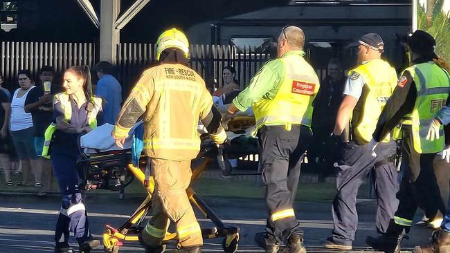 A woman in her 40s has been hit by a truck and flown to Gold Coast University hospital with multiple injuries. Picture: Rachel Cho