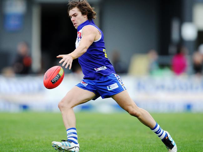 BFL Footy: Sunbury vs Darley 12 April 2014 Ballarat Football League: Sunbury vs Darley at Clarke Oval in Sunbury Sunbury player Matthew Medcraft (#3). Pictures: Eugene Hyland