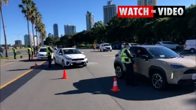 Qld Police set up Covid RBT-style checkpoints