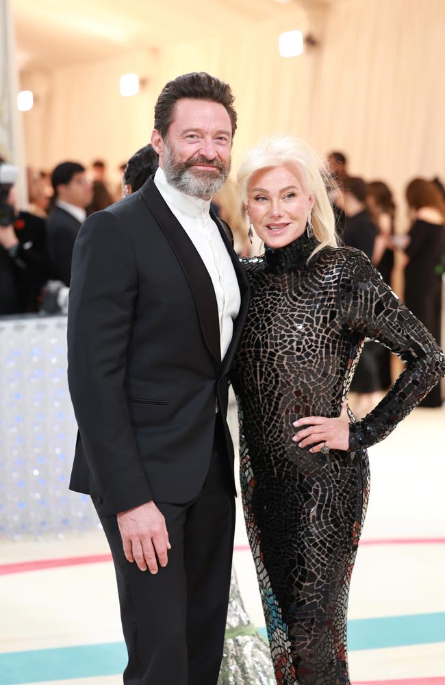 Hugh Jackman and Deborra-Lee Furness attend The 2023 Met Gala Celebrating "Karl Lagerfeld: A Line Of Beauty" at The Metropolitan Museum of Art. Picture: Getty