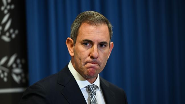 Federal Treasurer Jim Chalmers speaks during a press conference in Brisbane, following the release of monthly CPI data. Picture: Dan Peled / NewsWire