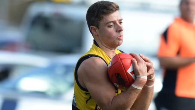 WRFL: Deer Park Versus Werribee Districts play at John McLeod oval in Deer Park. Werribee 6 Andrew Panayi  Picture: Kris Reichl