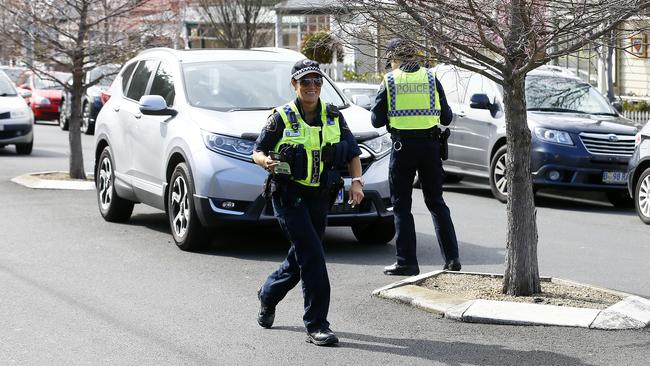 Police are being called to the North Hobart strip every weekend after complaints from residents about illegal parking. Picture: MATT THOMPSON