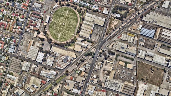 The area between Torrensville and Richmond where the new South Road tunnels will be built. Picture: Nearmaps