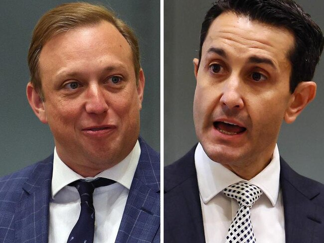 NewsWire Photos - QUEENSLAND ELECTION 2024: Composite image of Queensland Premier Steven Miles  (L) and Queensland opposition leader David Crisafulli (R). Picture: NewsWire