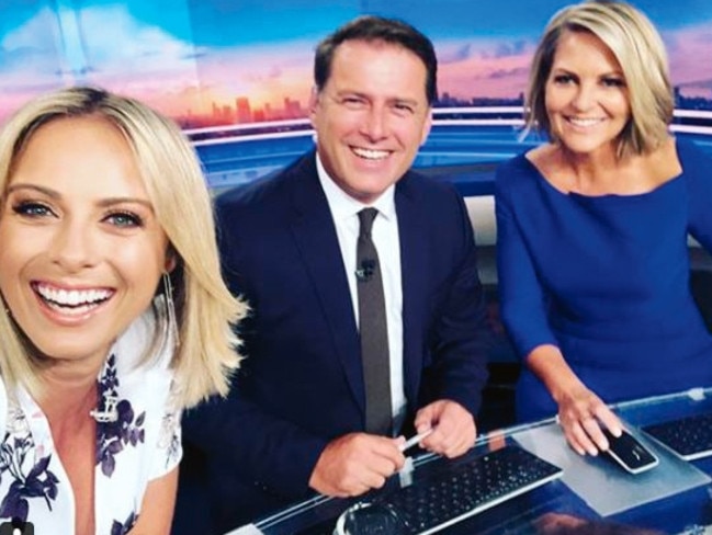 Sylvia Jeffreys, Karl Stefanovic and Georgie Gardner.