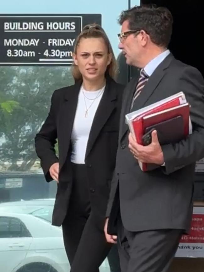 Jayda Ellen Punter pleaded guilty at Southport Magistrates Court to three assault charges and one failure to leave premisses after biting a security guard at The Star casino. Picture: Amaani Siddeek