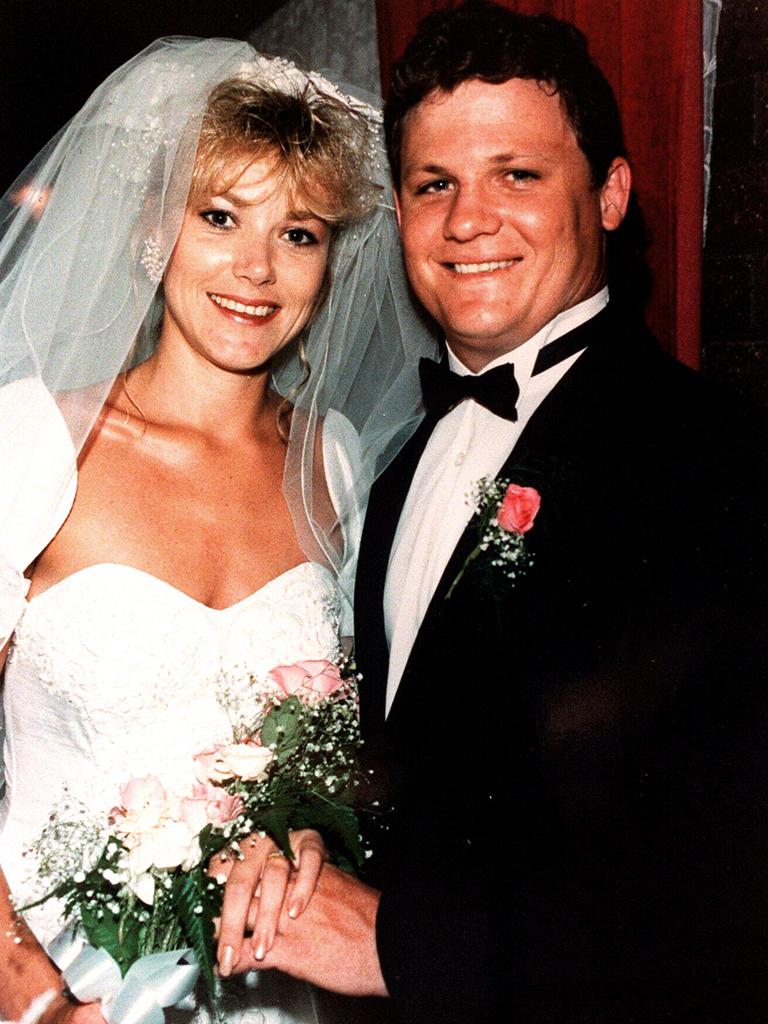 Kevin and Kim Walters on their wedding day.