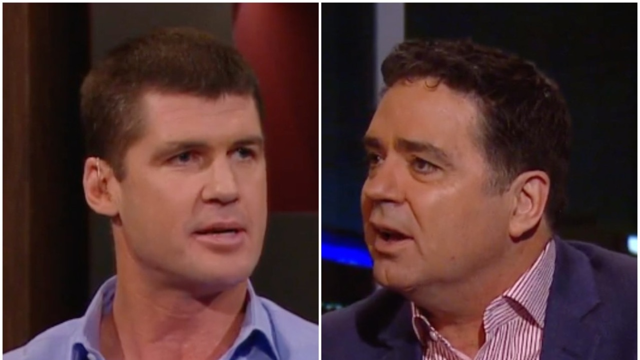 Jonathan Brown and Garry Lyon went head-to-head during On the Couch.