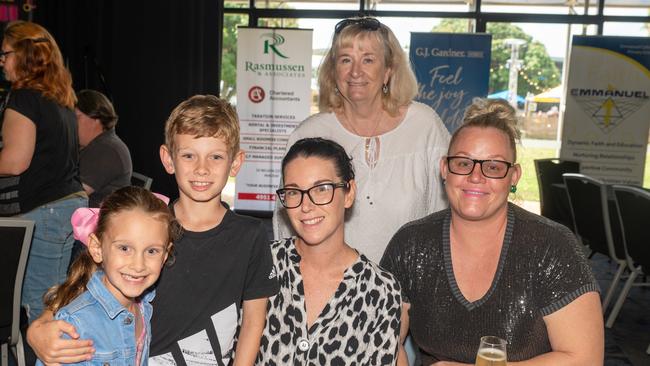 Alex, Josh, Rebecca and Nicole Batzloff and Kaye Gillam at the 75th Mackay Eisteddfod 2022.Picture: Michaela Harlow