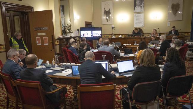 City of Hobart Council chambers. Picture Chris Kidd