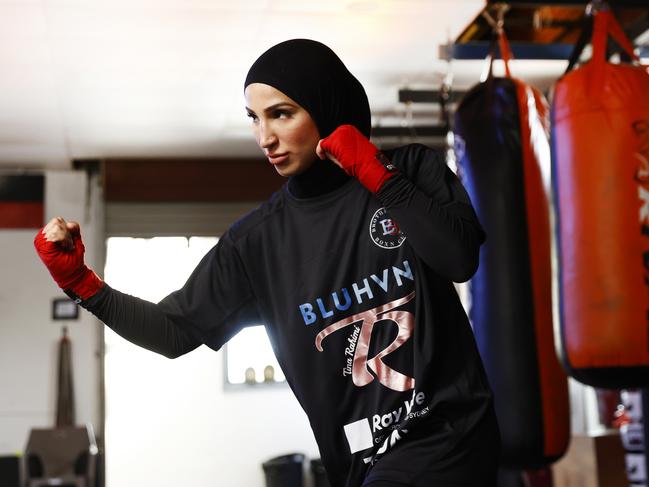 Australian boxer Tina Rahimi. Picture: Richard Dobson