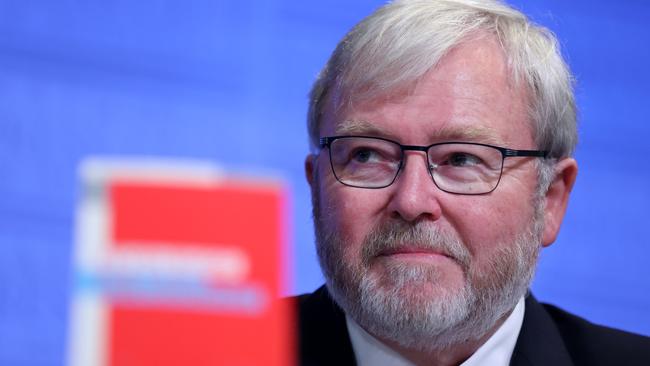 Former Foreign Minister and Prime Minister Kevin Rudd. Picture: NCA NewsWire