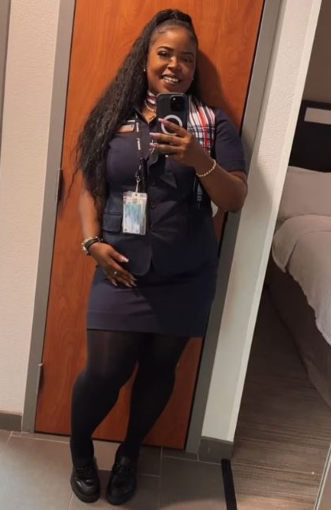 Flight attendant Danasia Elder. Picture: Facebook