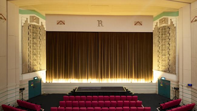 Inside the art-deco inspired Ritz Cinema in Randwick.