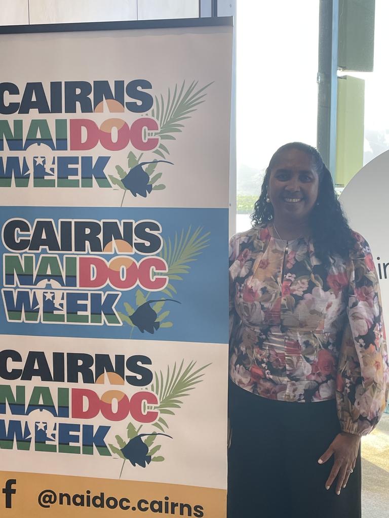 Vonda Malone spoke at the Cairns NAIDOC Breakfast. Photo: Dylan Nicholson