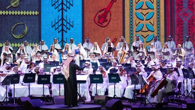 The Saudi Orchestra in action.
