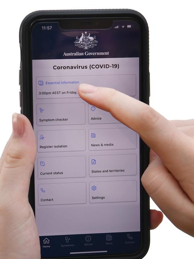 The coronavirus tracing app will be separate to the government’s existing app. Picture: AAP