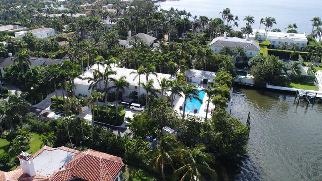 The Palm Beach, Florida, estate of Jeffrey Epstein, where former staff have told court there was a strict code of silence. Picture: Getty