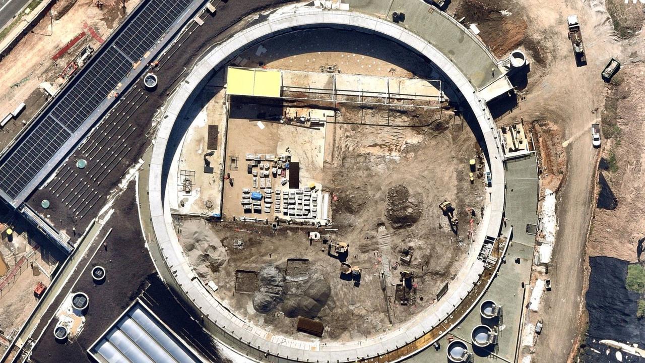 Fast forward to January 24, 2021 when construction started on the Parramatta Aquatic Centre. Picture: Nearmap