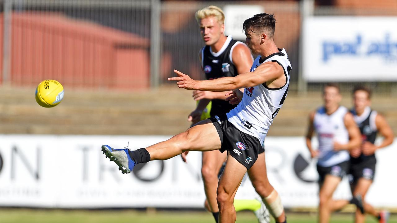 Connor Rozee during Port Adelaide’s trial game on Friday night. Picture: Tom Huntley