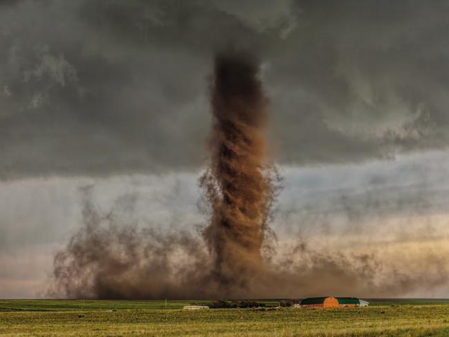 The full fury of a US tornado. Picture: James Smart.