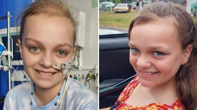 Canberra girl Ella Rattenbury is fighting in hospital suffering a cancer relapse. Picture: Contributed