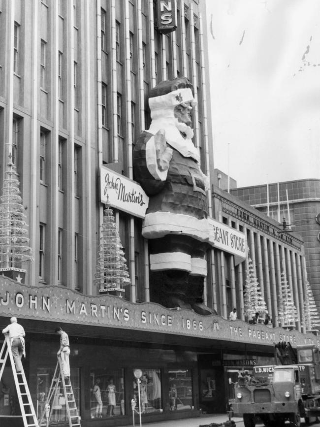 An earlier version of Big Santa on the John Martin's in 1964.