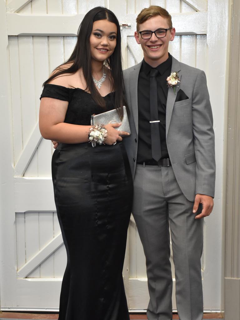 Teneisha Butler with Daniel McVeigh at the Assumption College formal.