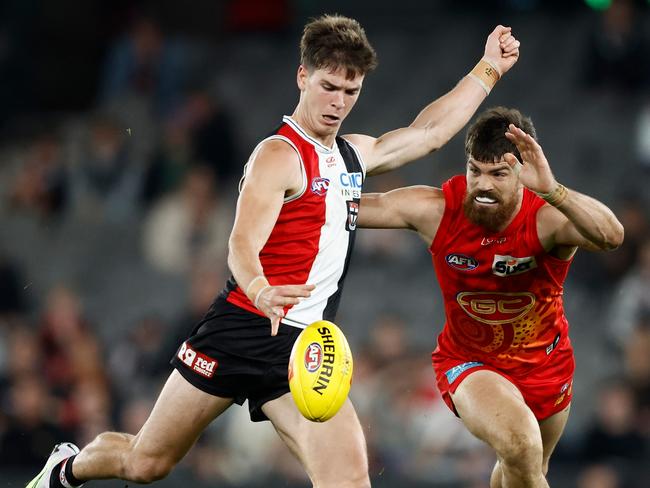 Paddy Dow is now in St Kilda colours. Picture: Michael Willson/AFL Photos via Getty Images.