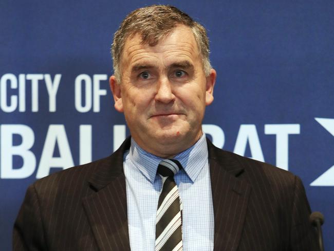 Detective Sergeant Kevin Carson during an unveiling of his portrait at Ballarat Town Hall on the day charges were laid on Cardinal George Pell. Picture: Aaron Francis/The Australian