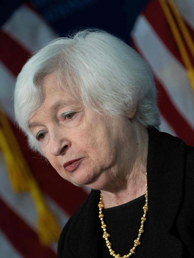 US Treasury Secretary Janet Yellen says time is running out. Picture: Brendan Smialowski/AFP