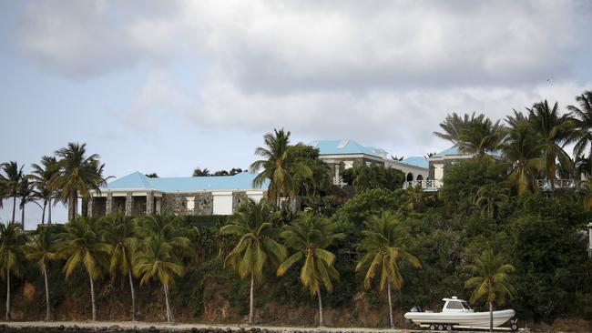 Epstein’s former residence on a private island in the US Virgin Islands. Picture: Getty