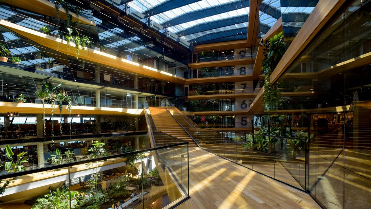 Booking.com’s HQ features 11,000 plants, including seven full-size indoor trees.