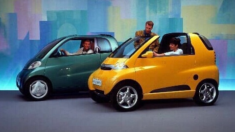 The original smart cars were tiny, Euro-made two-doors.