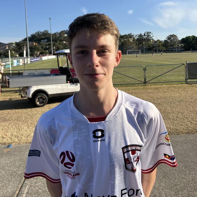 Premier Invitational football 2024. Pictured: Lachie Miller Caboolture under 15