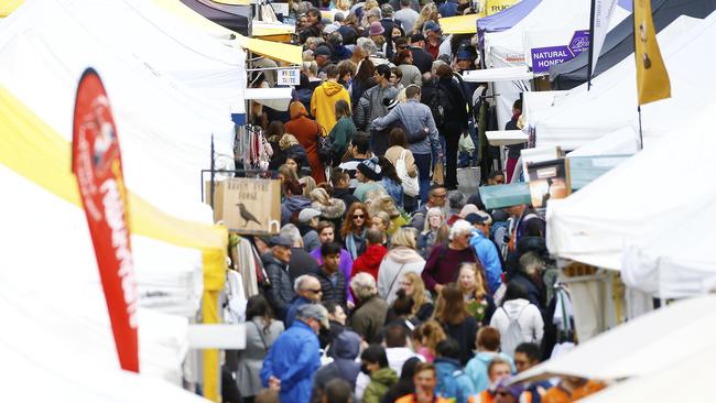 Salamanca Market will remain closed for the foreseeable future. Picture: MATT THOMPSON