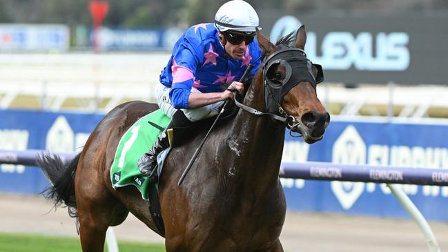 Detroit City gave trainer Dom Sutton his first win at Flemington. Picture: Vince Caligiuri/Getty Images