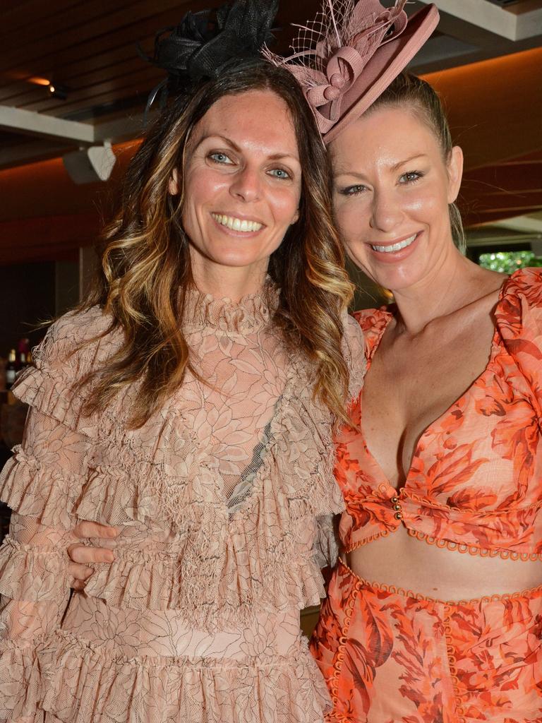 Nicoletta Sagripanti and Kate Gubanyi at Melbourne Cup celebrations at Miss Moneypenny's, Broadbeach. Picture: Regina King