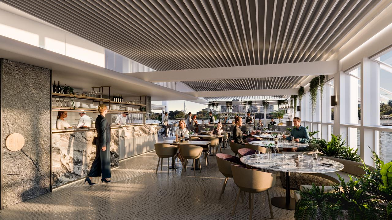 Artist impressions of the Kangaroo Point Green Bridge Restaurant. Source: Brisbane City Council.