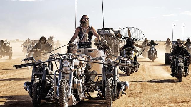 One of the movies made in Australia in 2024: Furiosa: a Mad Max saga, with Chris Hemsworth as Dementus. Picture: Jasin Boland/Warner Bros