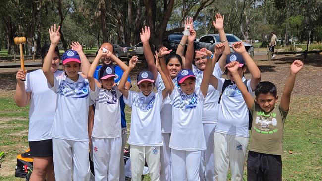 Harris Park Cricket Club's junior girls side.