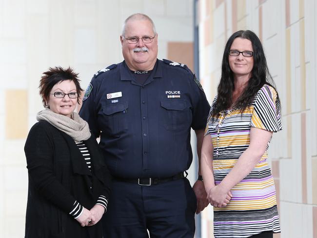 Prison Nurse Gill Brown, Police Officer Sgt Andy Stott, and homeless services officer Kelly McGuinness. Picture: Dylan Coker