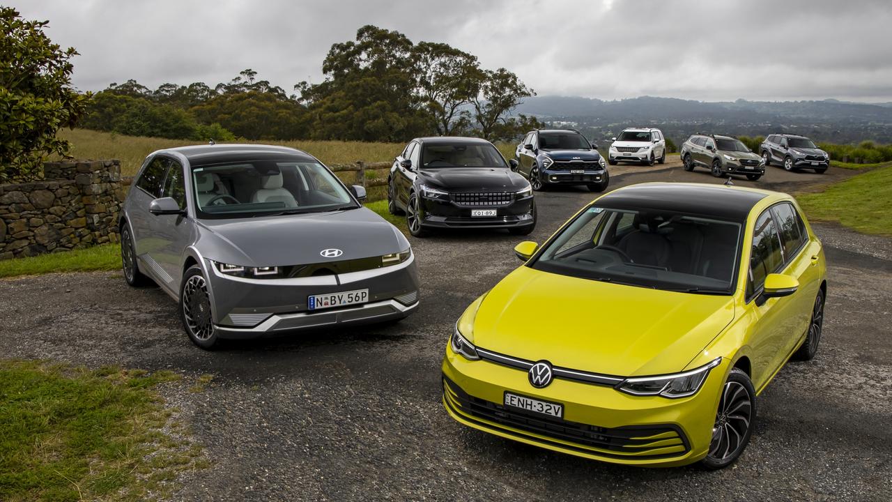 The final field for this year’s Car of the Year. Picture: Mark Bean