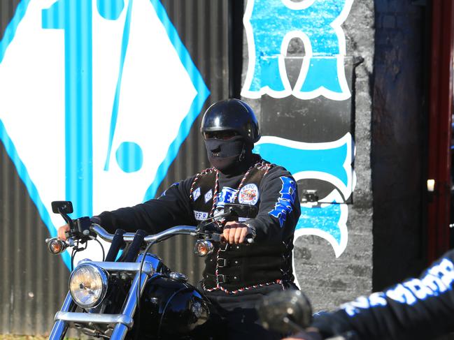 Some Rebels opted for a full-face bandana. Picture: Adam Taylor